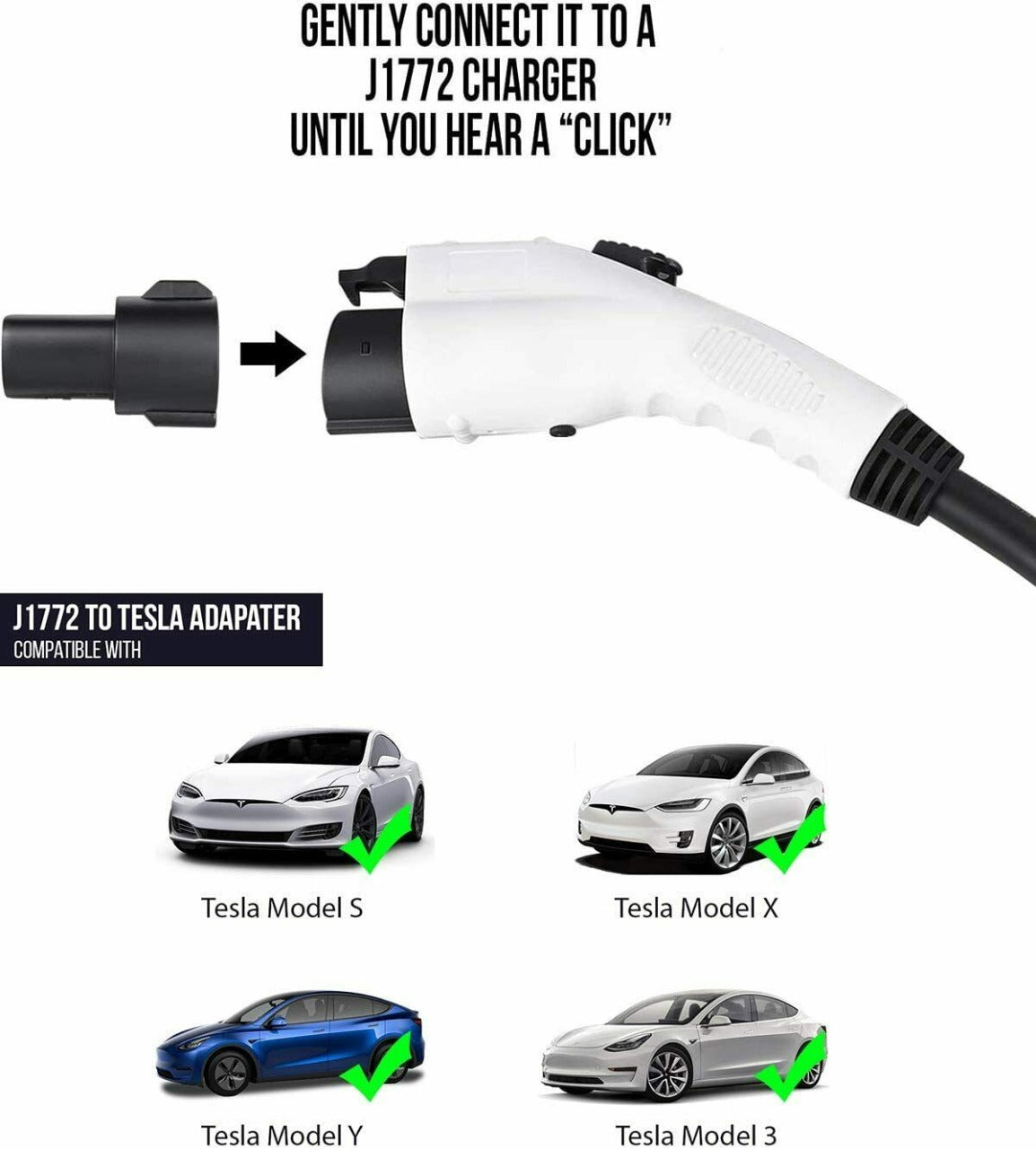 SAE J1772 Charging Adapter for US Tesla